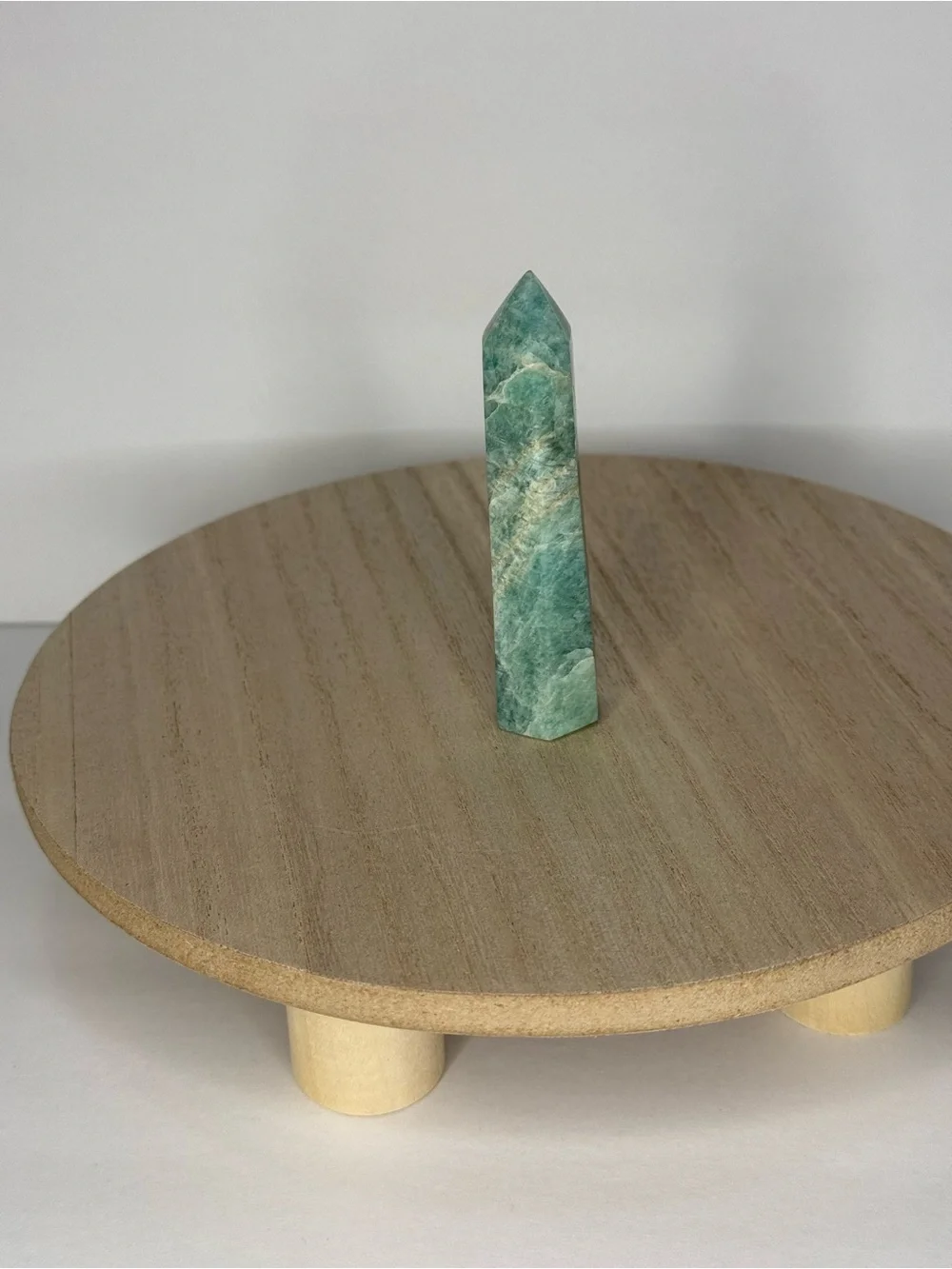 Natural Amazonite Crystal Tower 3 in Polished Obelisk Healing Stone